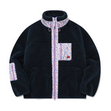 チェリーポケットフリースジャンパー / CHERRY POCKET FLEECE JUMPER [NAVY]