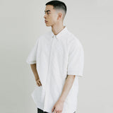 ナイロンランドリーシャツ / NYLON LAUNDRY SHIRT WHITE