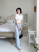 ロングブーツカットデニムパンツ / no.2301 Long Bootcut Light Blue Pants