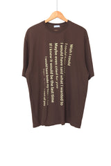 ウィッシュレタリングオーバー半袖Tシャツ / Wish Lettering Over Short Sleeve T-shirt