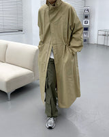 ハイネックカラーコート/SK High-Neck Collar Coat (3 colors)