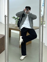 アンブラーラウンドジップアップニット / AMBLER ROUND ZIPUP KNIT