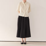 ナイロンボリュームスカート / Nylon volume skirt_black