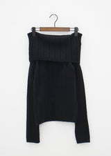 スプリットポイントオフショルダーニット/Split Point Off-Shoulder Knit (2color)