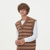 ETHNIC JAQUARD KNIT VEST_BROWN (6610828820598)