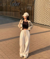 [BELLIDE MADE] Mushroom Wool Napping Wide Pocket Sweat Pants