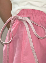 ribbon string pants (pink)