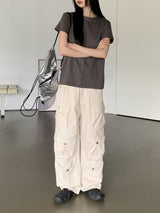 モンクベーシックセンターインシジョン半袖Tシャツ / [MADE] Monk Basic Center Incision Short-Sleeve T-Shirt