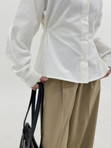 ウエストボタンシャツ / Waist button shirt (4color)