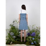 スカーフデニムチューブトップ / SCARF DENIM TUBE TOP - SKY BLUE