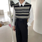 [ユニセックス]アカディアンニットベスト/[Unisex] Acadian knit vest (2 colors)