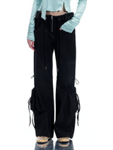Free String Cargo Pants_Black