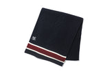 ケーブルニットロゴマフラー/CABLE KNIT LOGO MUFFLER_NAVY