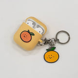 Tangerine metal key ring (6662940393590)