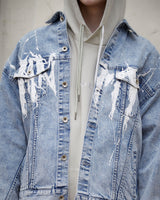 ドロップショルダープリントGジャン / DROPED SHOLDER PRINTED DENIM JKT (4580949065846)