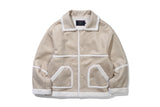 ミニマルムートンジャケット/MINIMAL MOUTON JACKET_OATMEAL