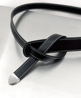 ウエスタンバックルノットステッチベルト / western buckle knot stitch belt