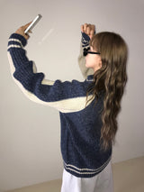 Harper two way knit zip up