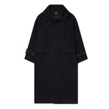 オーバーサイズバルマカーンコート / OVERSIZE BALMACAAN COAT - BLACK