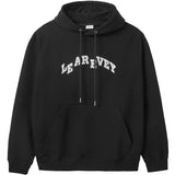 LE AREVEY ARCH LOGO HOODIE BLACK