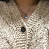 eh ユニークハートサージカルトグルバーネックレス/eh Unique Heart Surgical Toggle Bar Necklace