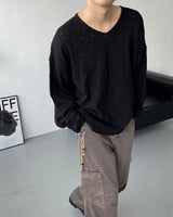 SKローレンVネックニット / SK Lauren V-neck Knitwear (4 colors)
