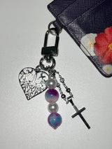 ビンタージパープルキーリング / MADE vintage purple Keyring