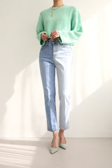 クルエラジーンズ / CREUELLA JEANS / UNBALANCE STRAIGHT DENIM PANTS