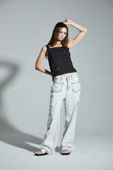 ベルトスリーブレストップ / BELT SLEEVELESS TOP