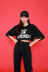 エナジーショートスリーブクロップTシャツ/TOP(7806) Energy Short Sleeve Crop Tee