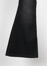 BURNING VELVET BOOTS CUT DENIM