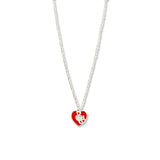 [925 SILVER] Love U Heart Necklace