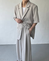 OW ツーボタン半袖ジャケット / OW Two Button Short-Sleeved Jacket (Set - Up / 3 colors)