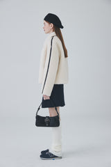 ダブルラップミニプリーツスカート / Double Lap Mini Pleated Skirt [Navy]
