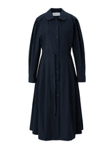 Pintuck cotton dress - Navy (6682205651062)