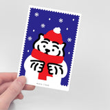 WINTER TIGER POST CARD (6538539171958)