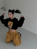 a street cropped hoodie