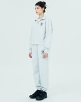 ROMAN TYPO LOGO TRAINING PANTS-WHITE MELANGE (6680872222838)