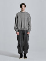 WASHED SWEATSHIRT - GREY (4622874869878)