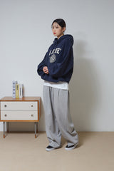ゴールデン刺繡フーディー/Golden Emblem Hoodie (Navy)