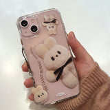 ジャイアントバニーダンダンジェリーハードアイフォンケース/Giant Bunny Dung dung Jelly Hard phone case beige