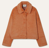 フェイクファーショートコート/FAKE FUR SHORT COAT_ORANGE