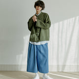 クロップパンツ / unisex crop pants denim (banding)