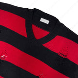 ストライプクロップドニット/SK Striped Cropped Knitwear (2 colors)