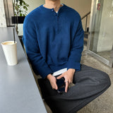 LMN ５ボタンオーバーサイズフィットニットウェア / LMN 5 Button Oversized Fit Knitwear (9 colors)