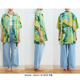 [Hawaiian Shirt] Life in Travel-Tie-dye Purple (6626232434806)