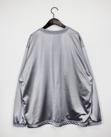 グローシースポーティジャージスウェットシャツ/Glossy Sporty Jersey Sweatshirt (2color)