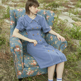 ピグメントボタンロングドレス/Pigment Double Button Long Dress (SUMMER)