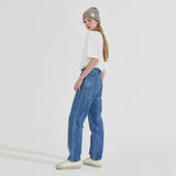 クラックウォッシングデニムパンツ/Crack Washing Denim Pants _ Light Blue