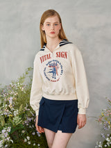 フィギュアスケートハーフジップアップスウェットシャツ / Figureskate Half Zip-up Sweatshirt
